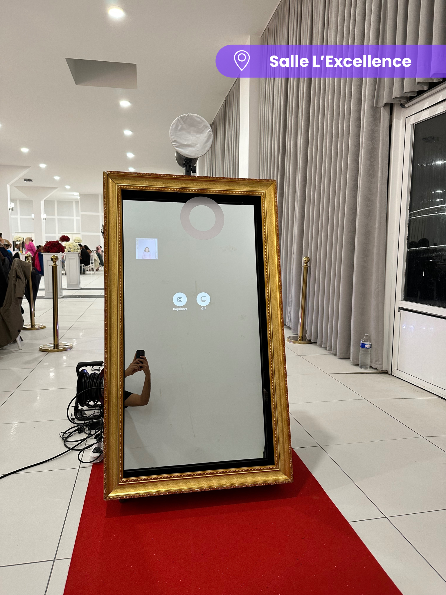 Galerie photo - Le miroir photobooth
