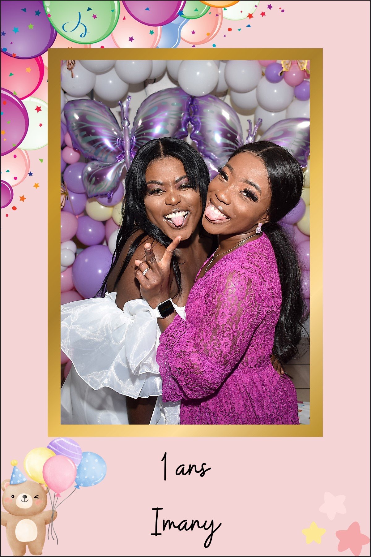 borne photobooth pour anniversaire bébé à Merignac