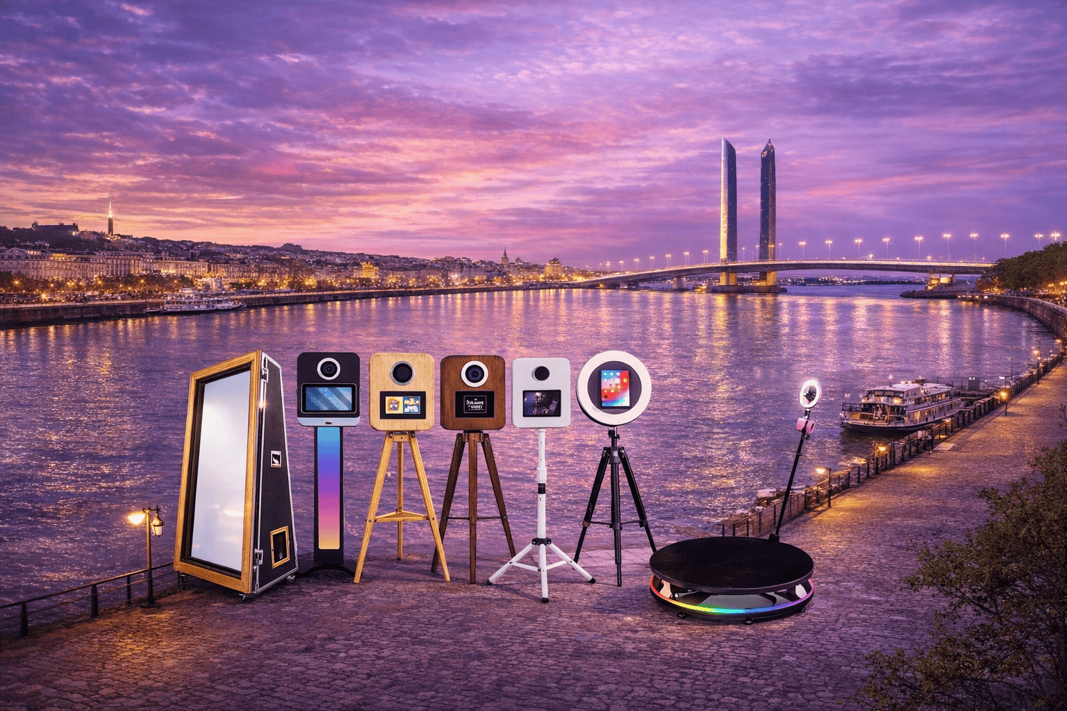 Location photobooth Bordeaux — Happy Time Photobooth, 9 modèles premium, meilleur rapport qualité-prix