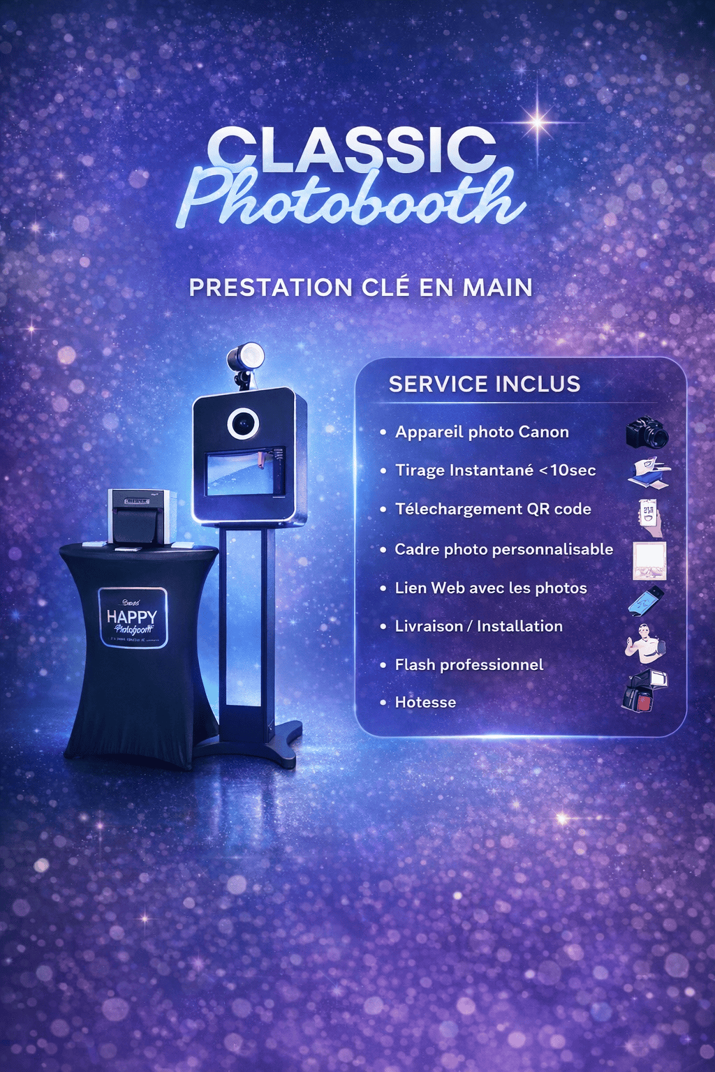 Classic Photobooth anniversaire