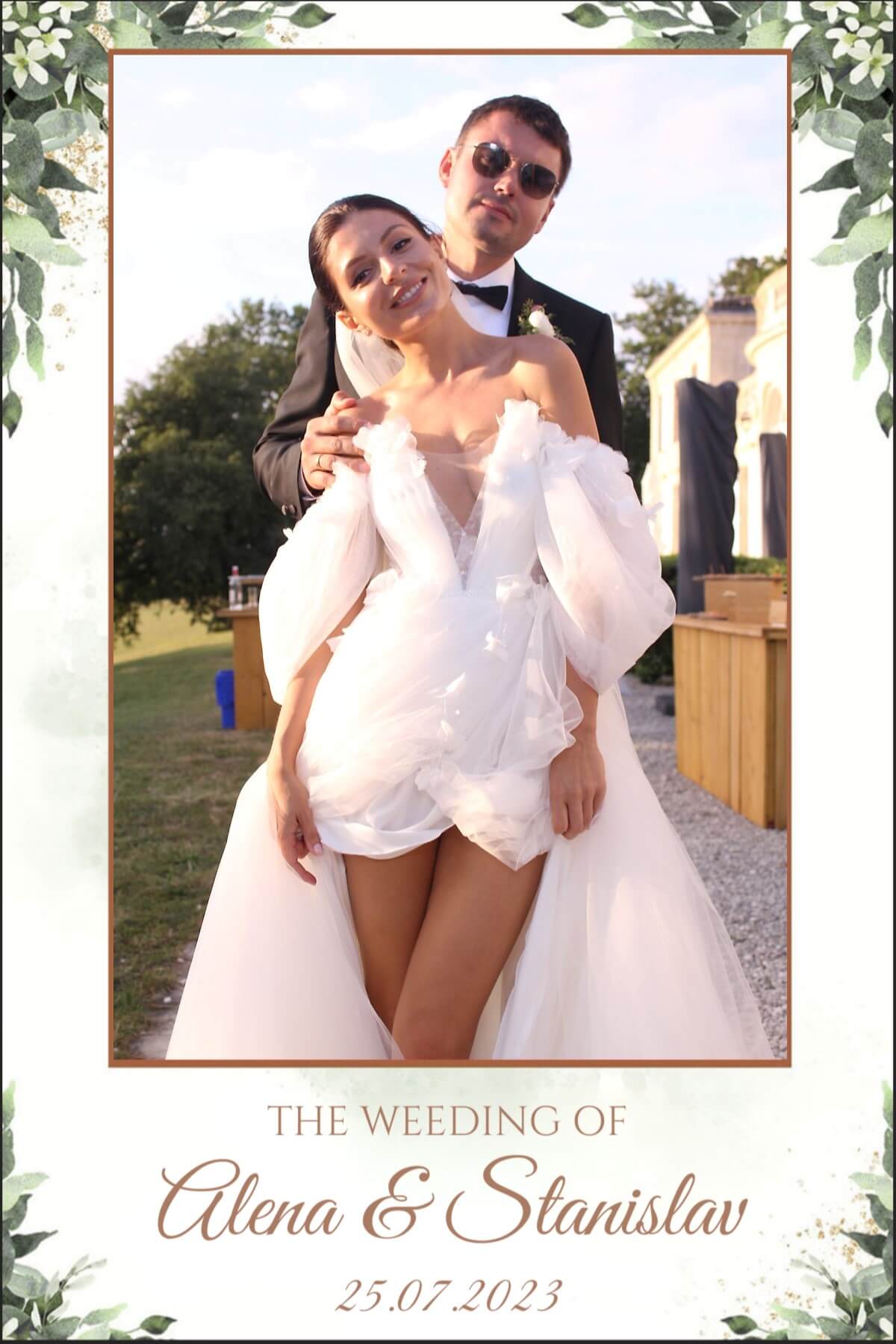 Miroir Photobooth mariage international Château Gassies Latresne — Happy Time