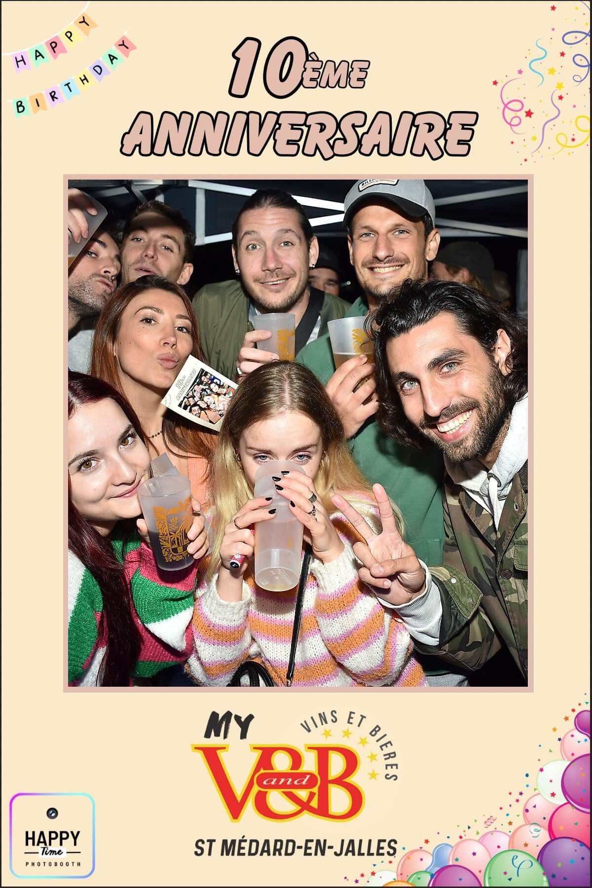 Classic Photobooth événement entreprise VNB Bordeaux — Happy Time