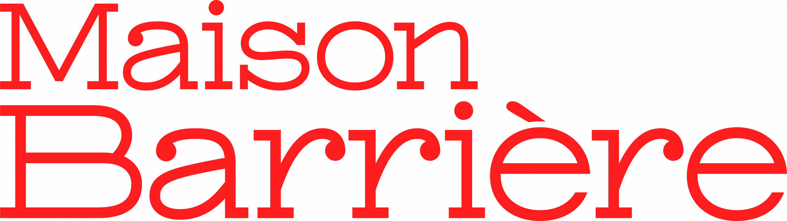 Logo Maison Barrière — client photobooth Happy Time Bordeaux