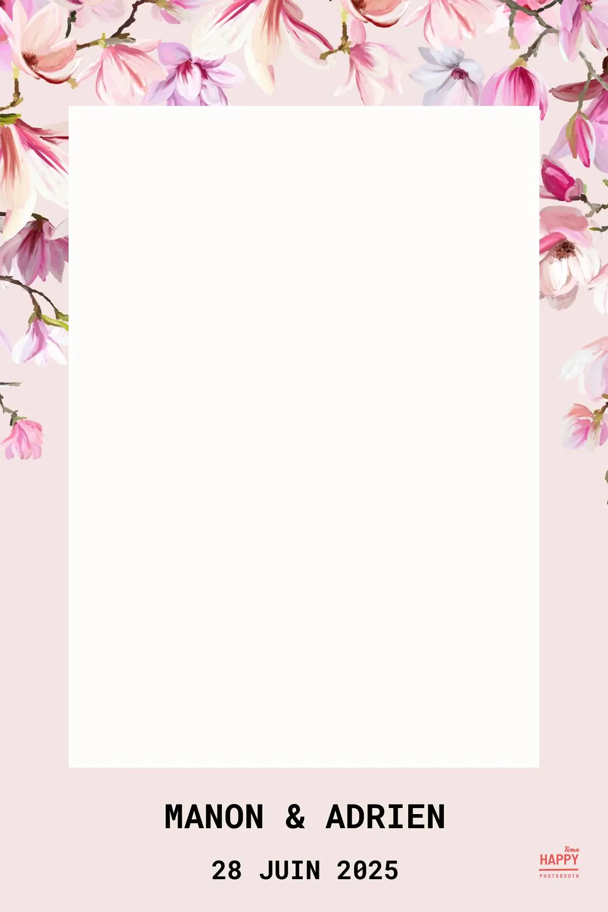 Template photobooth mariage Bordeaux — Happy Time