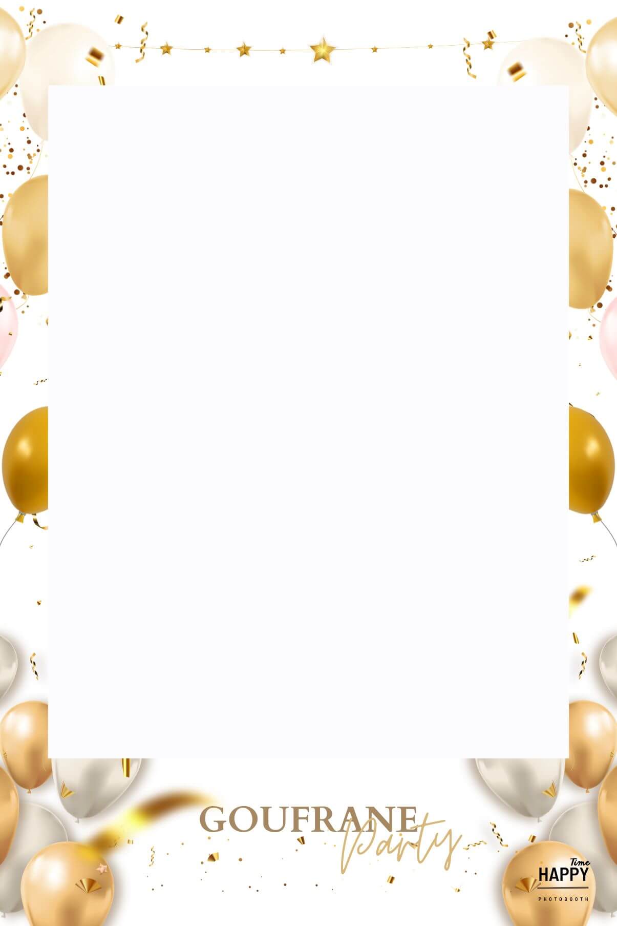Template photobooth anniversaire Bordeaux — Happy Time