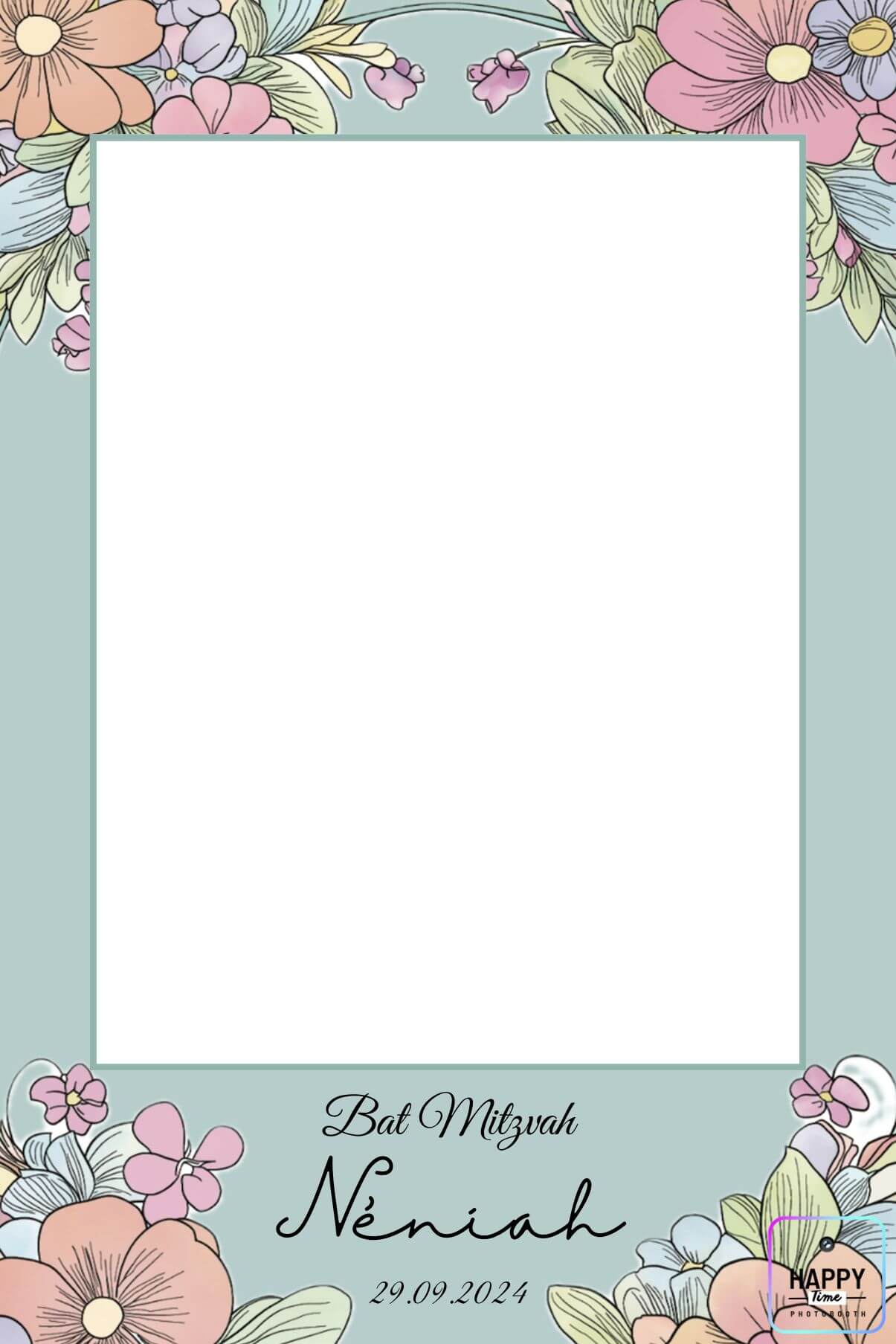 Template photobooth bar mitzvah Bordeaux — Happy Time