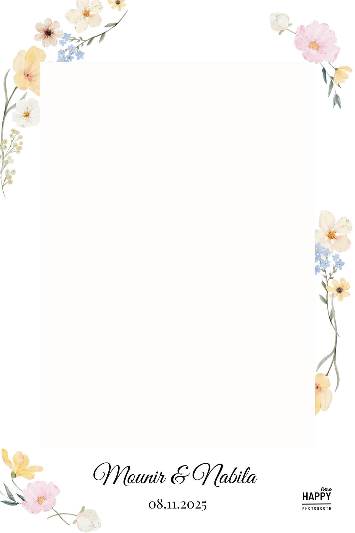 Template photobooth mariage Bordeaux — Happy Time