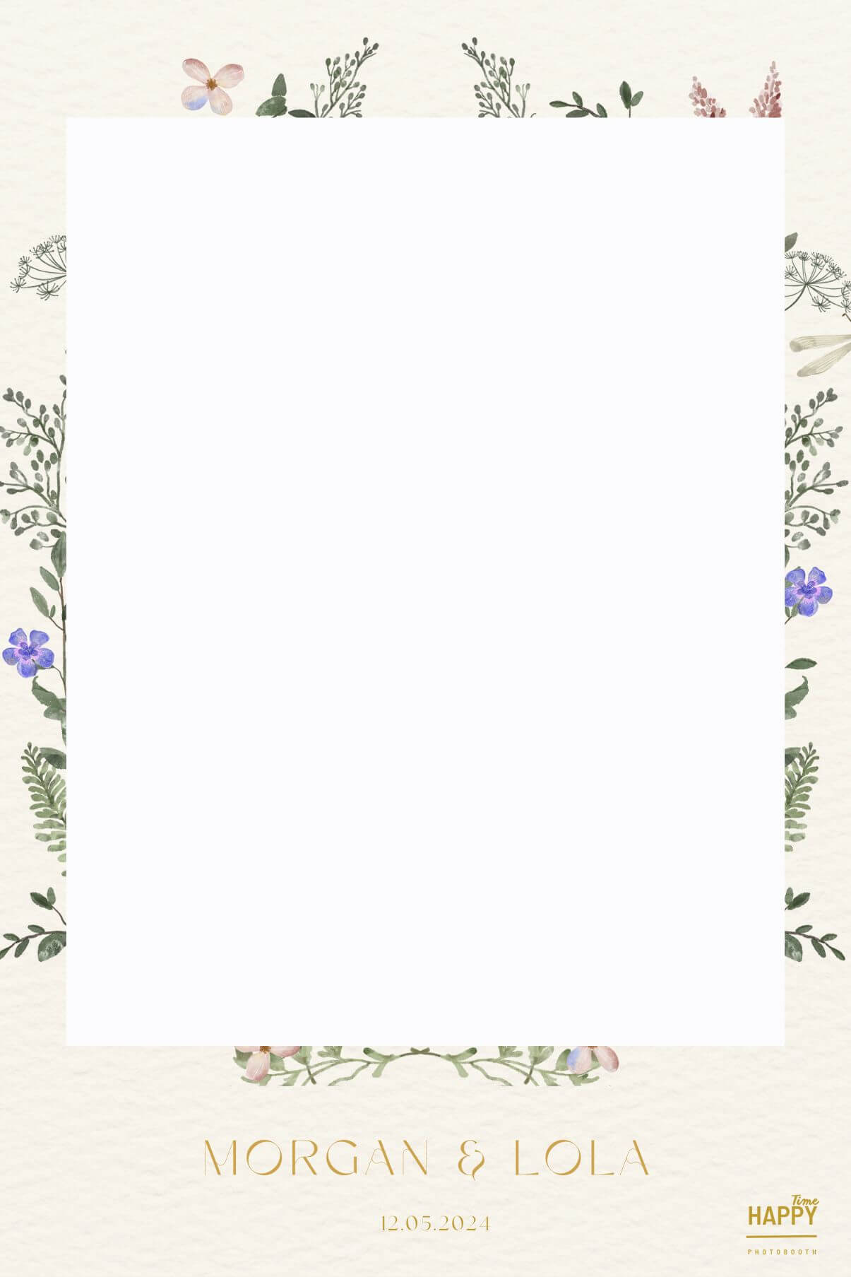 Template photobooth mariage Bordeaux — Happy Time