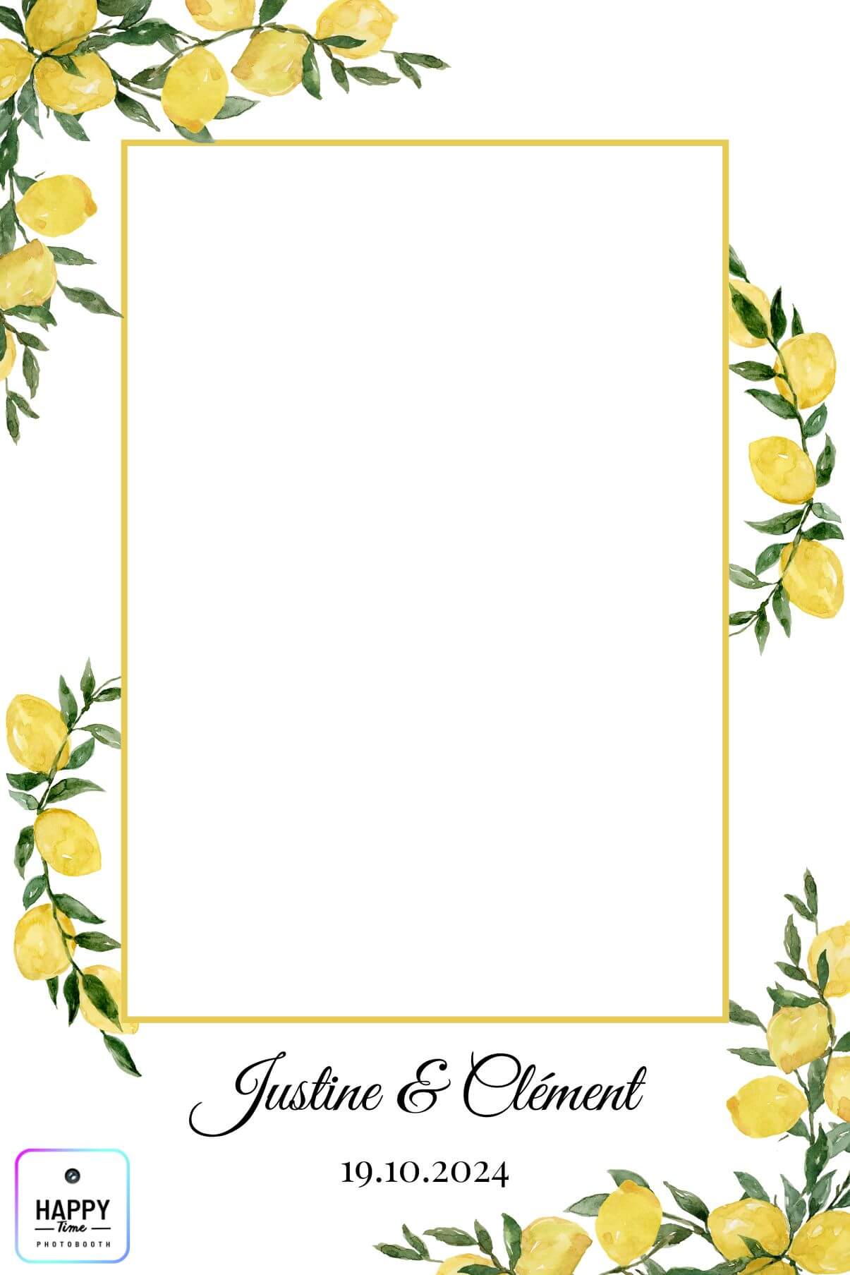 Template photobooth mariage Bordeaux — Happy Time