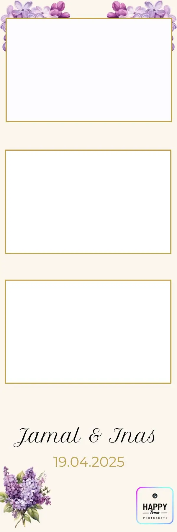 Template photobooth mariage Bordeaux — Happy Time