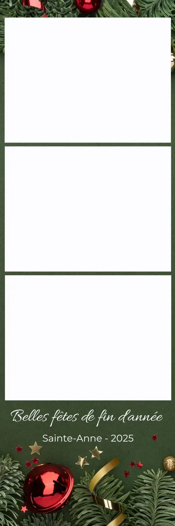 Template photobooth Noël Bordeaux — Happy Time