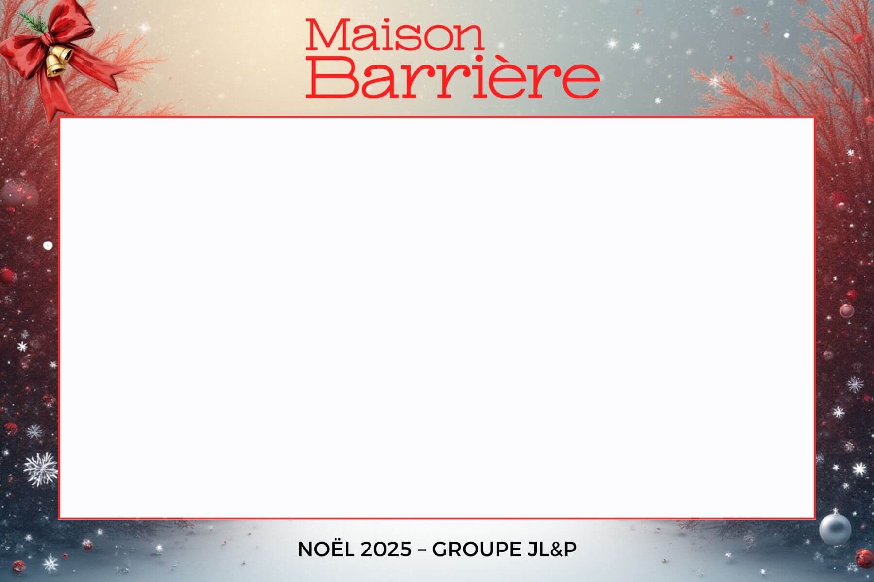 Template photobooth Noël Bordeaux — Happy Time