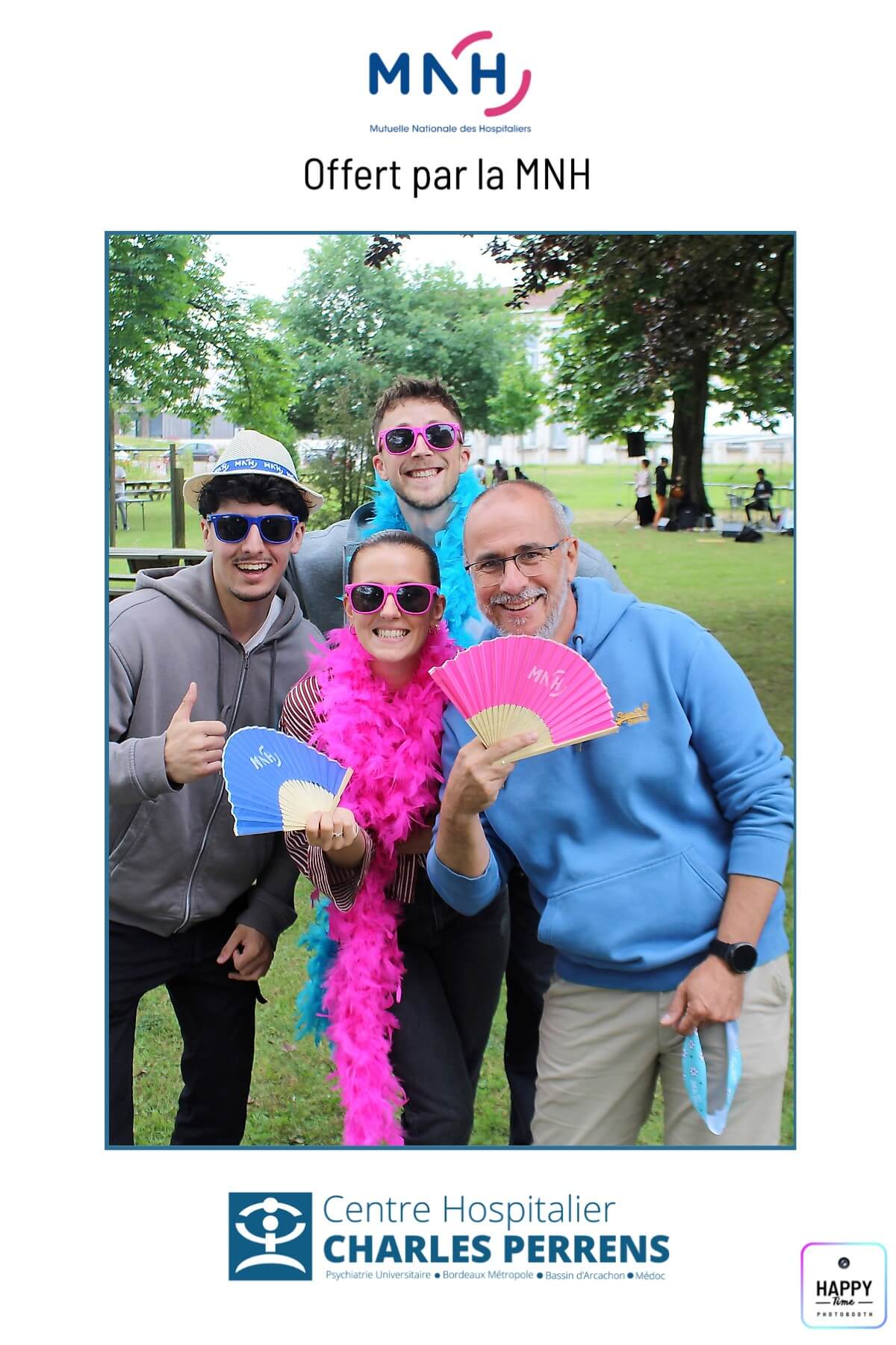 Classic Photobooth événement professionnel CHU Pellegrin Bordeaux — Happy Time