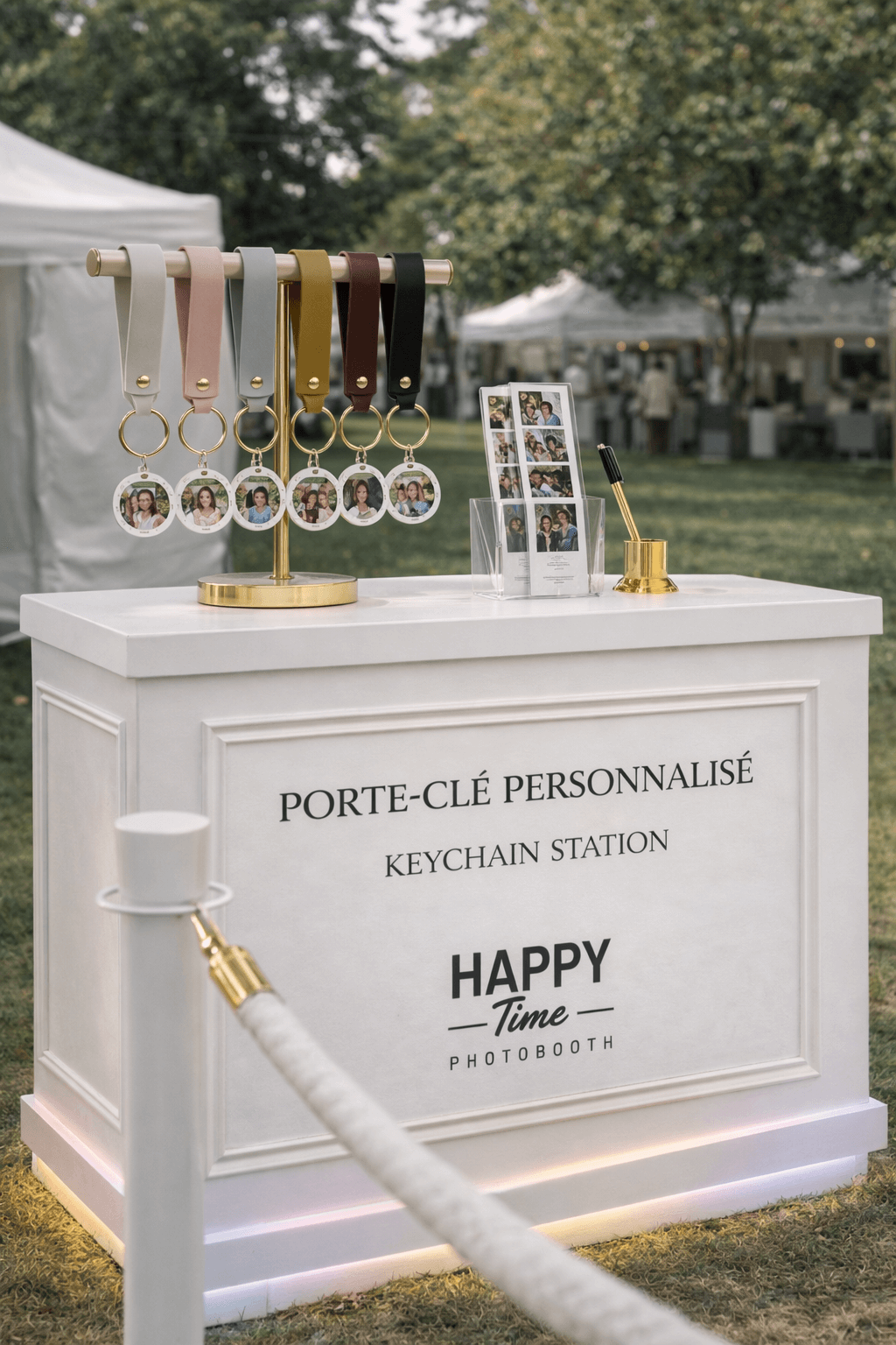 Porte-clé keychain photobooth personnalisé Bordeaux